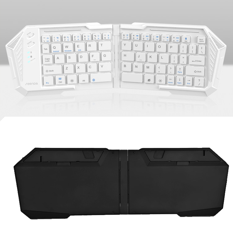 Pocket size bluetooth folding keyboard